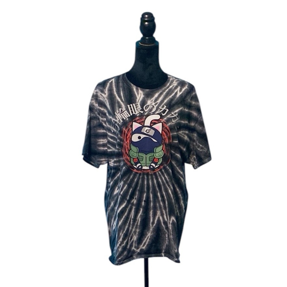 NYARUTO Cat Kakashi Short-Sleeve Graphic Tee - Size Large
